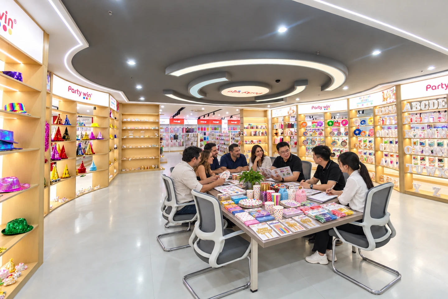 展厅选品与采购交流 · 图片预留位